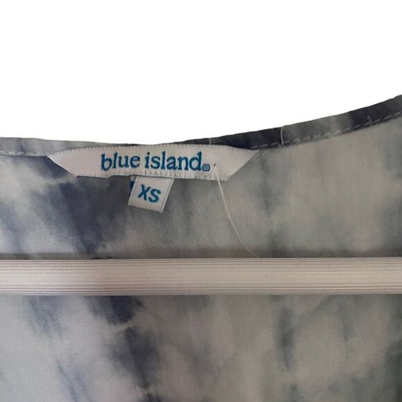 Blue Island XS wrap around bathing suit cover up drawstring waist - Picture 6 of 7